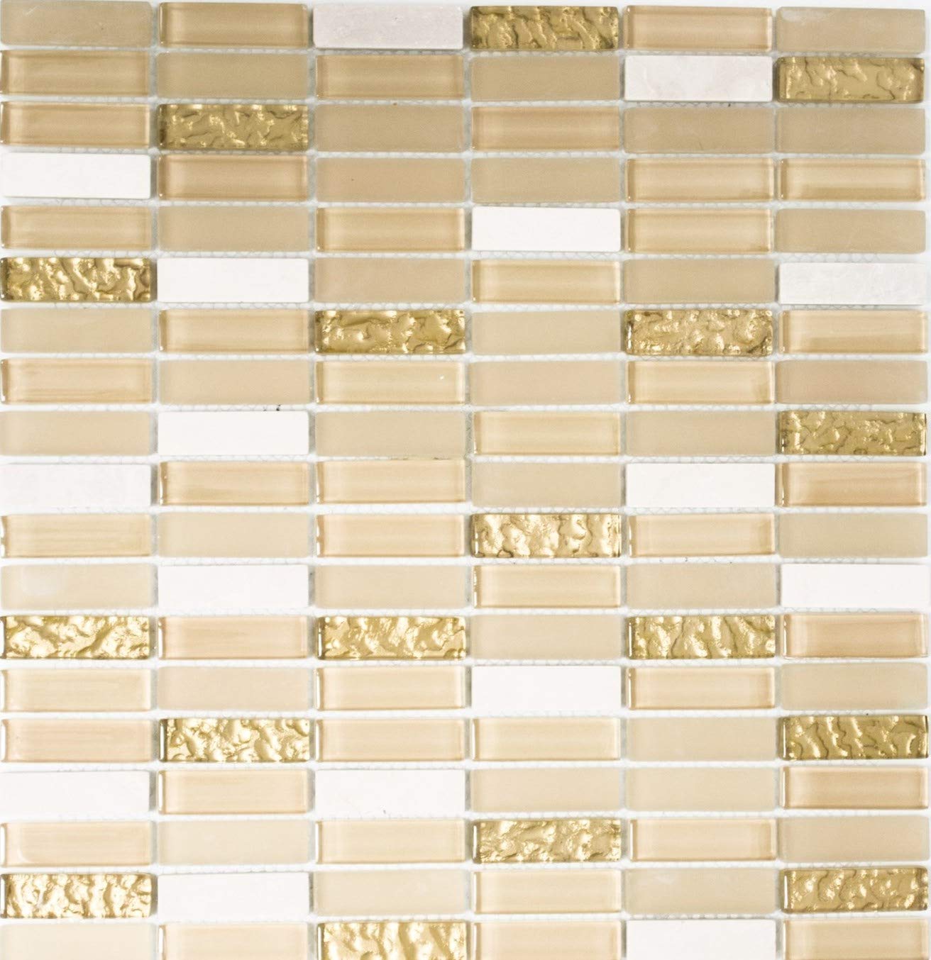 Mosaïque Cristal Translucide EP Argent – 10 Plaques Pour Cuisine Ou Salle De Bain