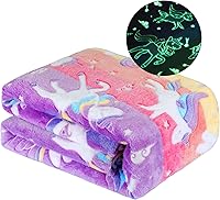 Vista 9 de Wesan Manta de galaxia que brilla en la oscuridad, regalos espaciales para niños y niñas, espacio exterior, planetas, naves espaciales, astronomía