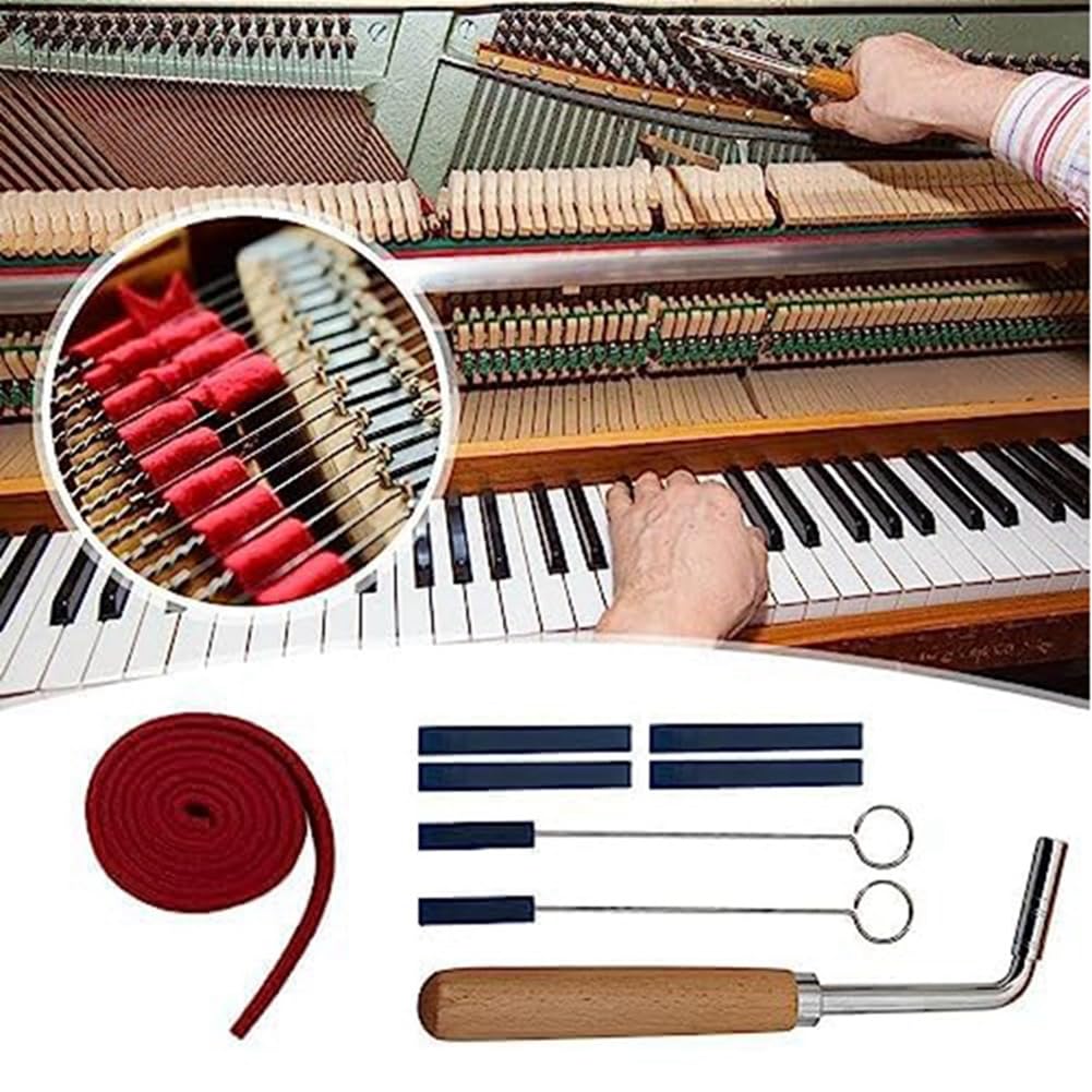 Kit Accordatura Pianoforte Professionale - Con Leva, Mute E Martello - Foto 10