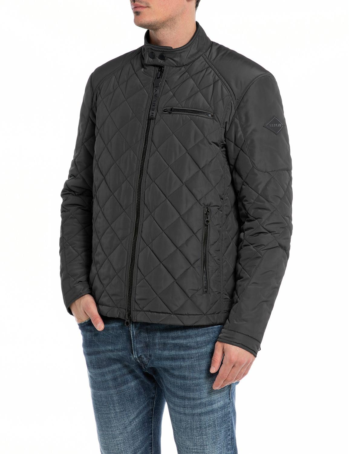 Replay Men's Black Winter Jackets, M, Jackets And Coats Collection