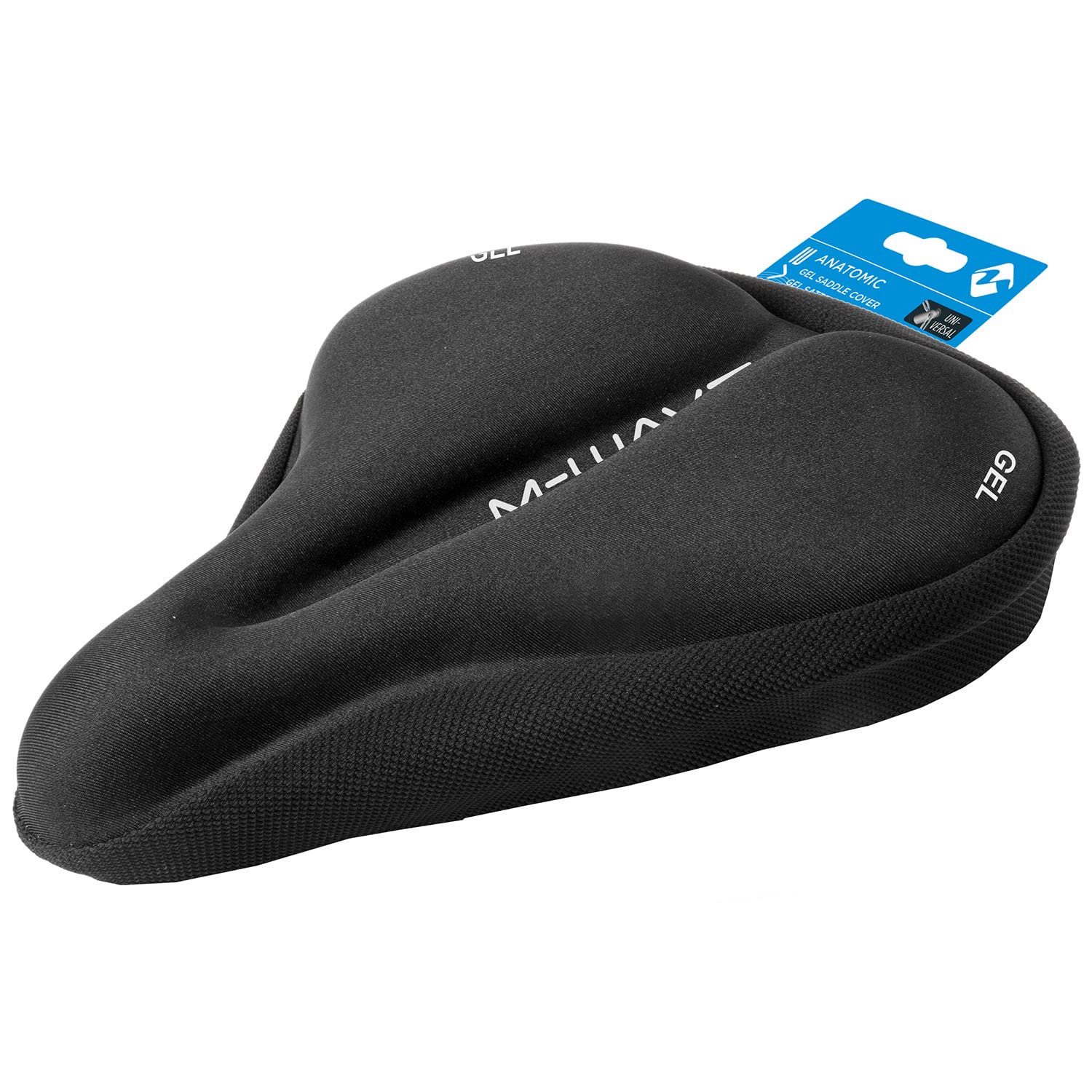 M-Wave Anatomic Gel Saddle Cover for Cruiser/Exerciser Bikes, Black