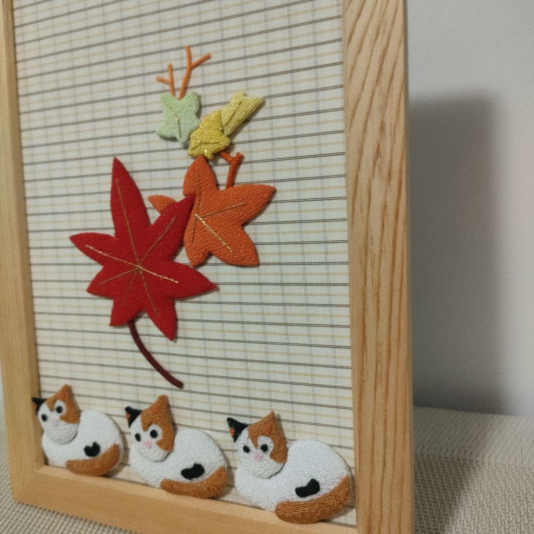 縮緬.押し絵細工12ヶ月 縮緬細工と押し絵12カ月飾り