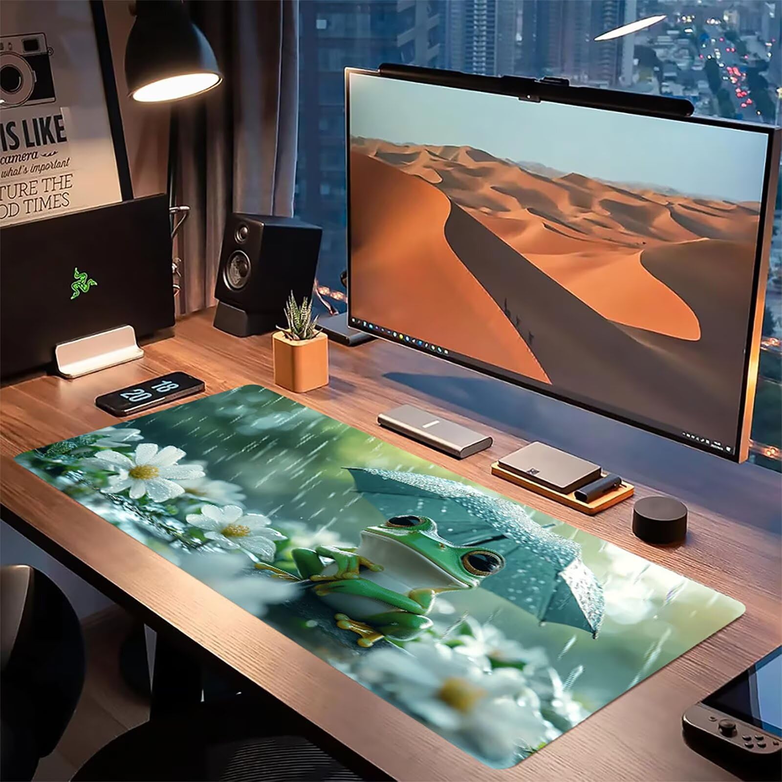 Podkładka pod mysz kwiatową, podkładka pod mysz do gier XXL 1200 x 600 x 5 mm, podkładka na biurko dla graczy, bardzo duża bezszwowa mata na stół dla graczy, antypoślizgowa podstawa, wodoodporna