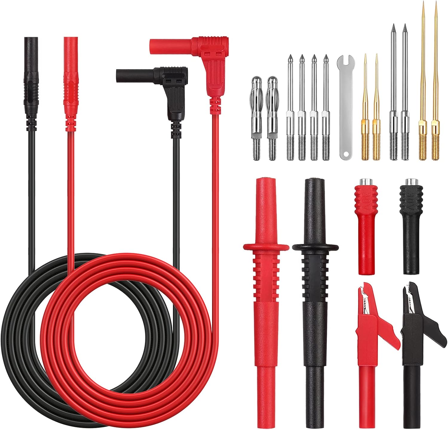 Multi Test Leads Kit, AMTOVL 21 in1 Electrical Multimeter Test Lead with Alligator Clips, Test
