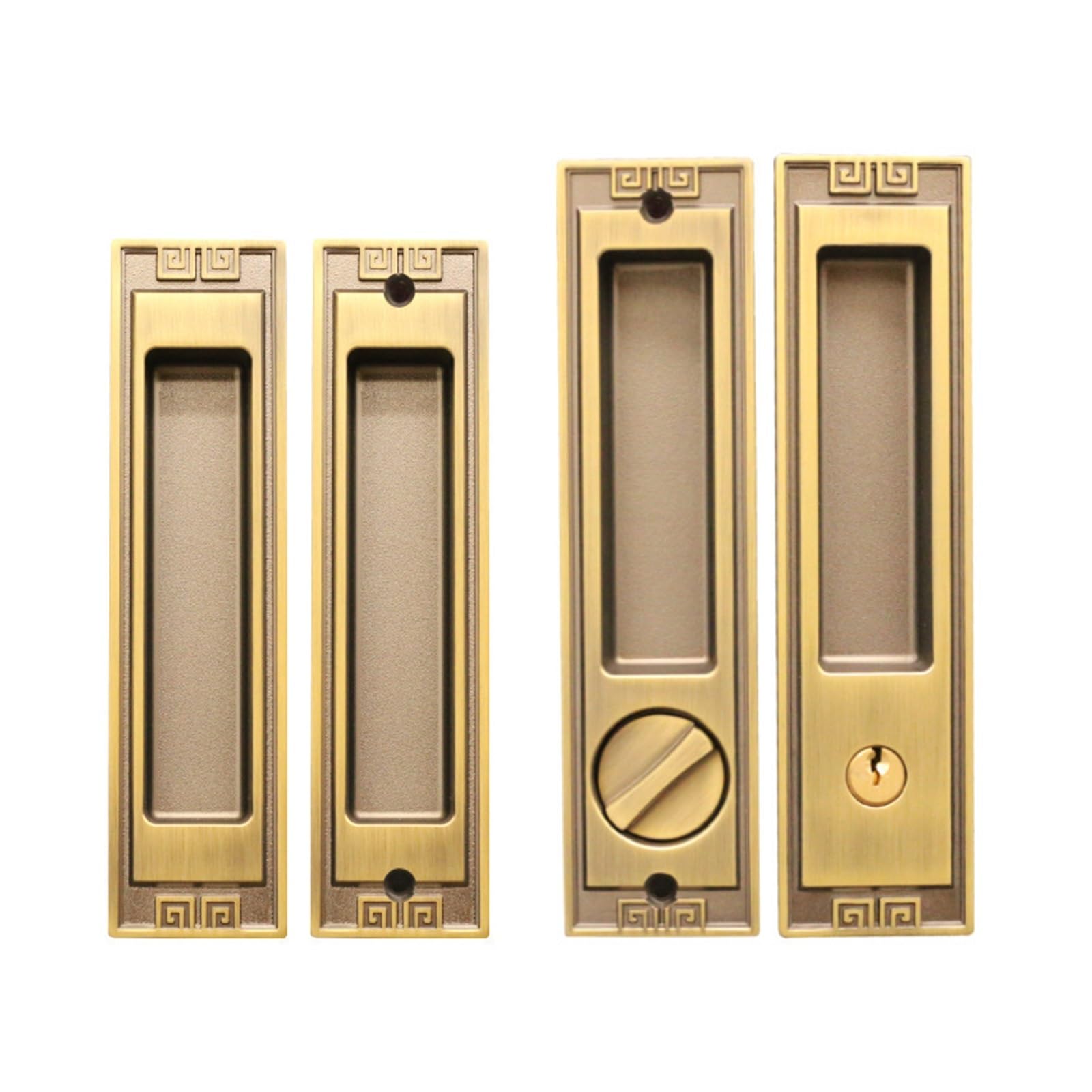 Cerradura Puerta Corredera Europeo Bilateral Baño Balcón