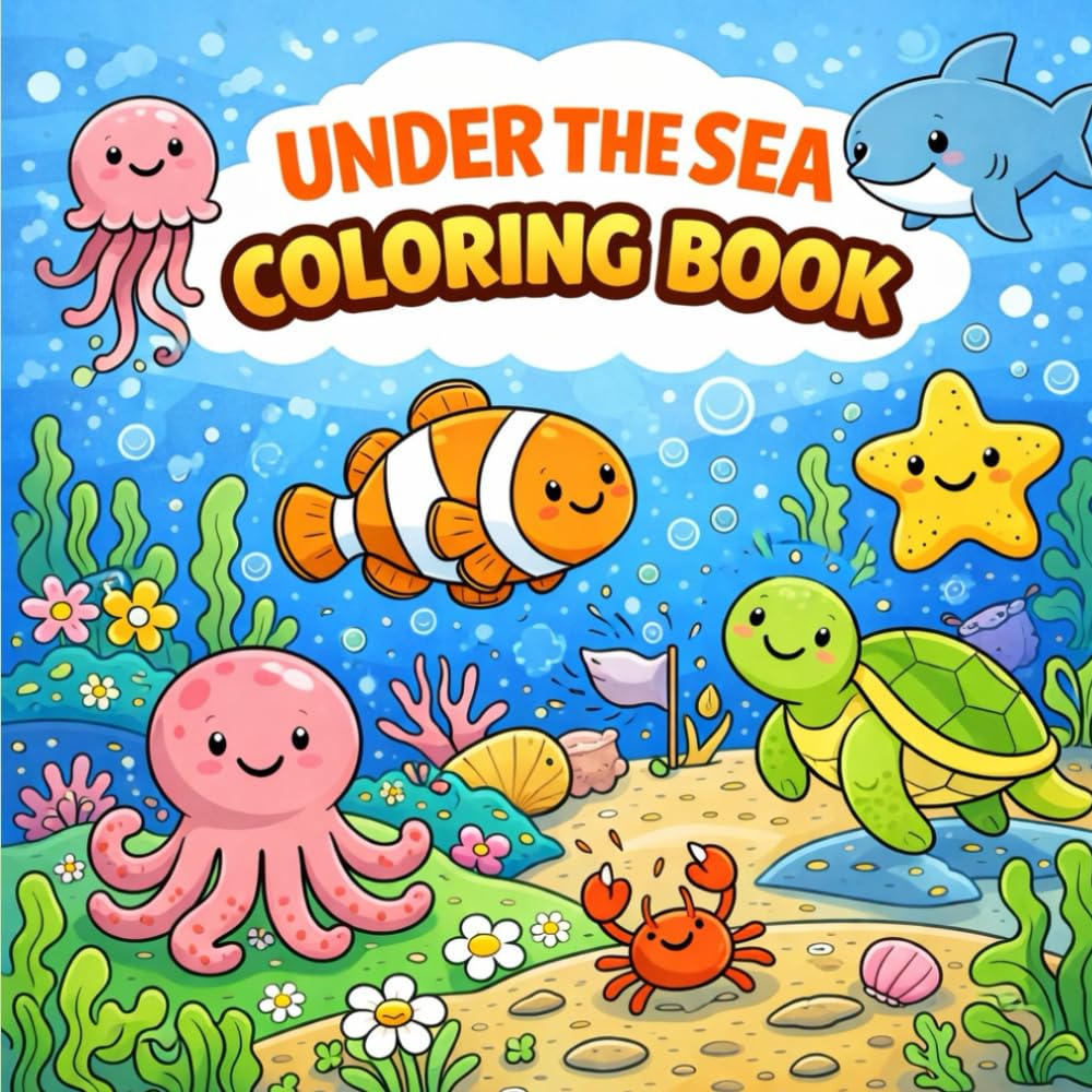 Under the Sea Coloring Book (Happy Children)