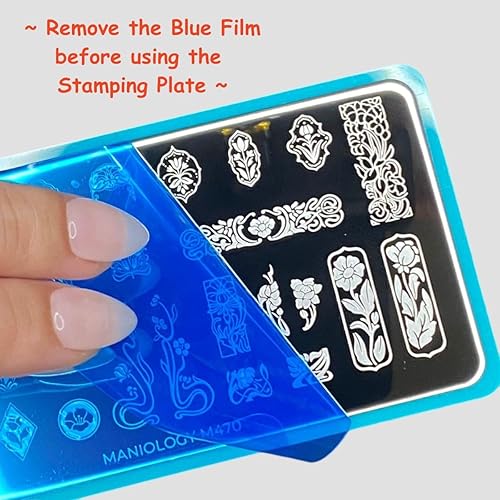 Miniatura 6 de Maniology Nueva placa de estampado de uñas de crecimiento, diseños de manicura para amantes de las plantas, patrones florales minimalistas simples