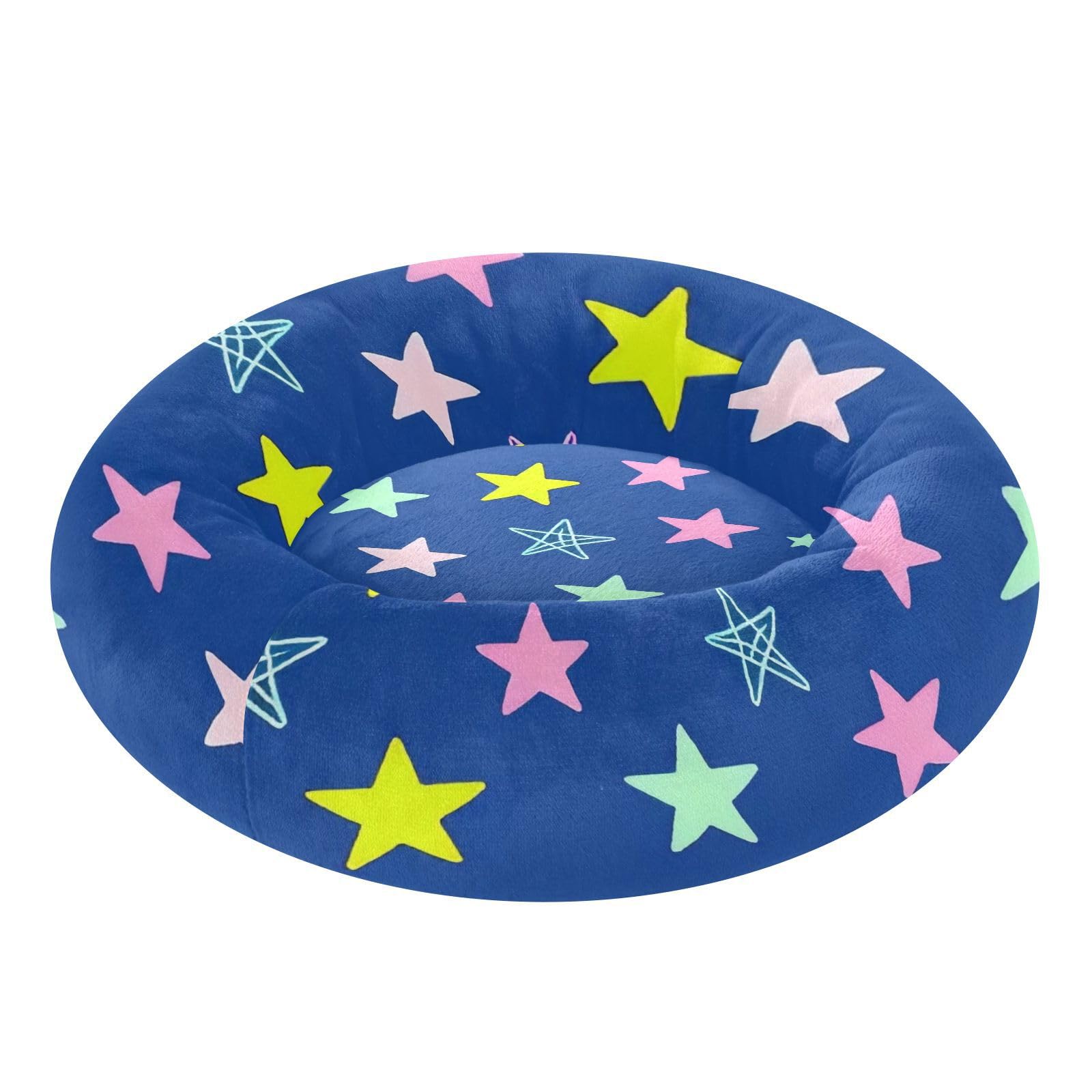 Panier antidérapant Colorful Stars S pour petit chien lit douillet