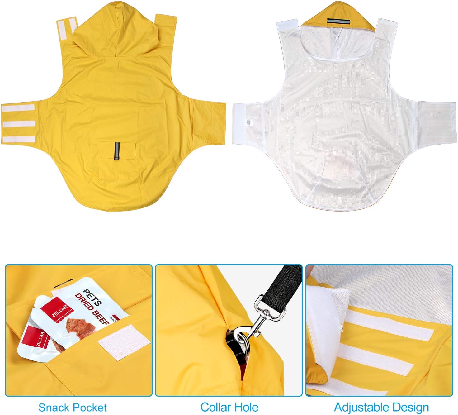 zellar dog raincoat