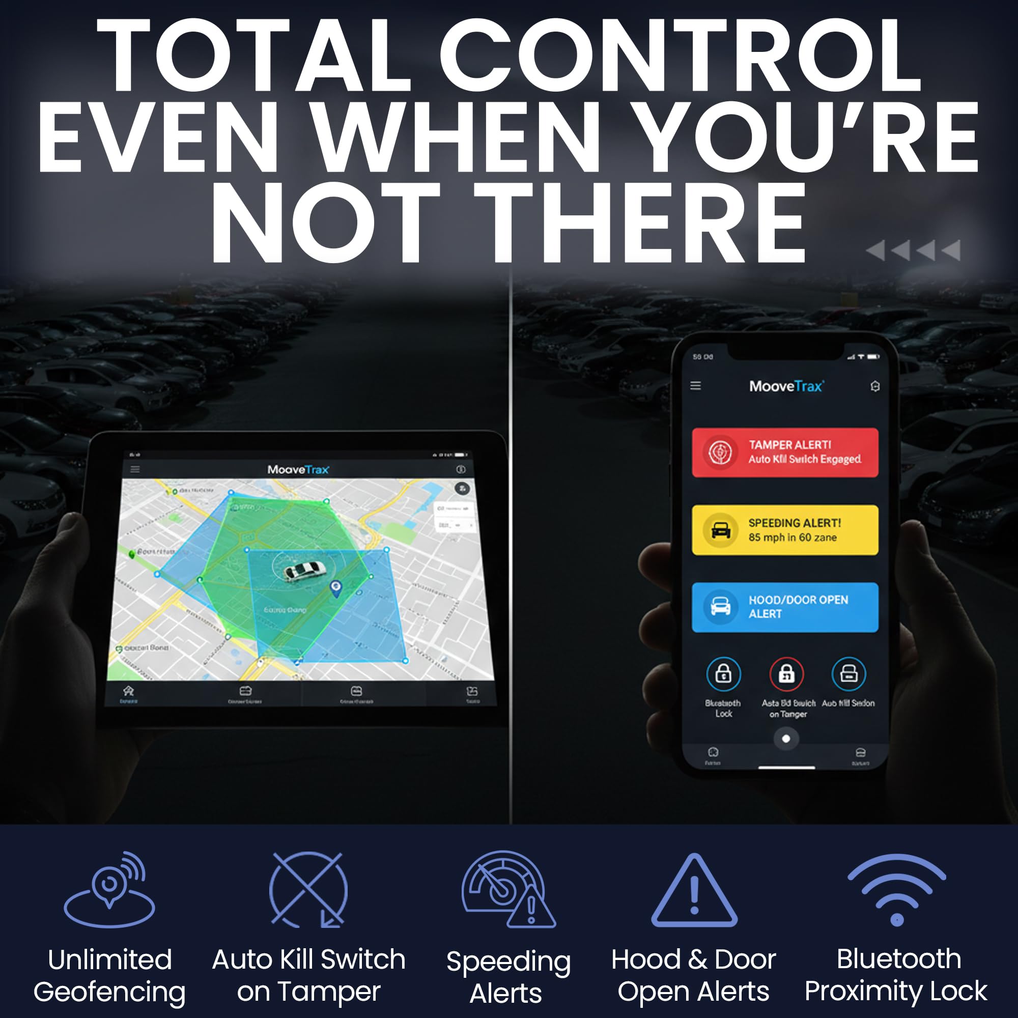 V3 MooveTrax Rental automatyka samochodowa, GPS, zdalna blokada, wyłącznik awaryjny, geofencing, śledzenie opłat drogowych, Bluetooth, 4G, blokada pasywna, globalny zasięg | integracja API | jak Turo