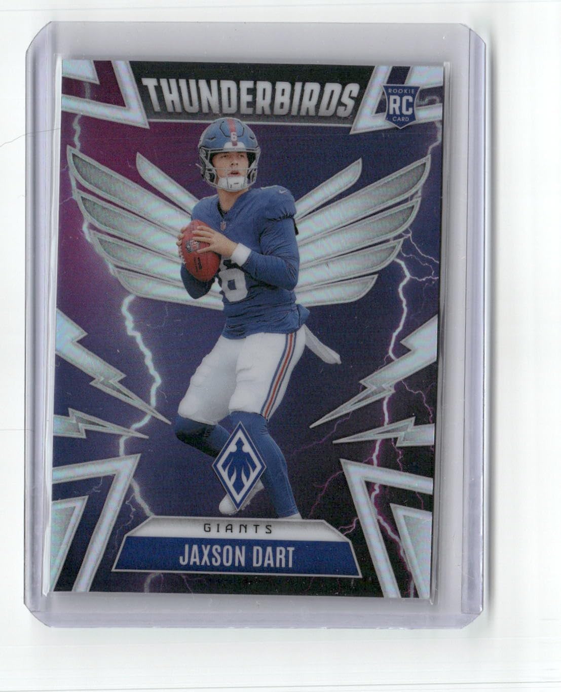 2025 Panini Phoenix Jaxson Dart Thunderbirds Rookie RC Football Card