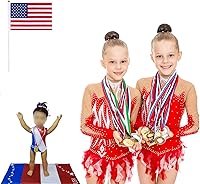 Vista 5 de Ropa y accesorios para muñecas de 18 pulgadas, leotardo de gimnasia de muñecas de 18 pulgadas, ropa patriótica a juego del 4 de julio, bandera