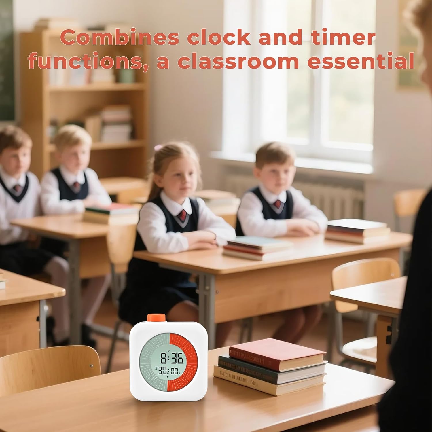 EooCoo Digital Visual Timer 60-Minute Countdown (3-in-1) for Kids & Adults, Handy Time Management Tool, Classroom Essential, Ideal Back-to-School Teacher Gift - Fits Homeschool, Kitchen, ADHD Users