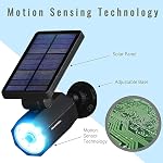 Bell+Howell Bionic Spotlight 2963 Spot solaire avec 25 Capteur de mouvement des pieds, panneaux solaires, patio étanche, cour et éclairage extérieur comme vu sur TV