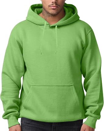 lcyhony Big And Tall Hoodies for Men Trendy Fleece Pullover with Pocket Relaxed Fit Solid Color Drawstring Hooded Sweatshirt