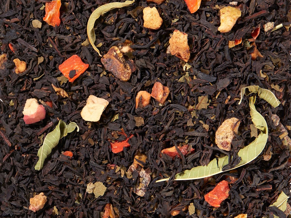 1kg - schwarzer Tee - BIRNE-APFEL-DATTEL - aromatisierte Schwarztee-Mischung