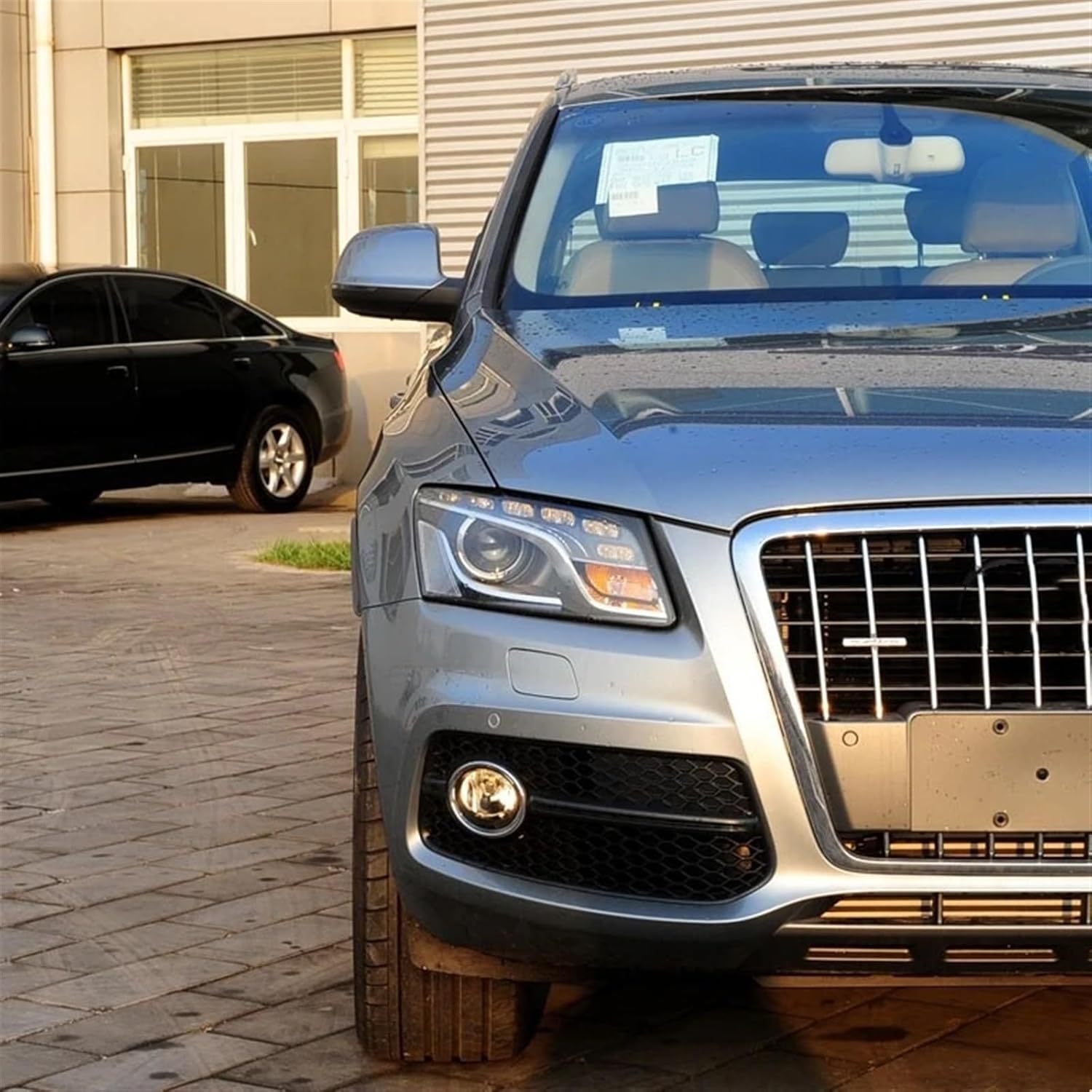 Car Headlight Lens Cover, Compatible For Audi Q5 SQ5 2010 2011 2012, 1 Pair Front Fitting(A pair)