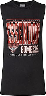 AFL Essendon Bombers Mens Adults Football Team Logo Tank Jersey