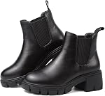 Chelsea Bottes Femmes Mode Bottes de cheville élastique pour femmes Automne Anti-dérapant Extérieur