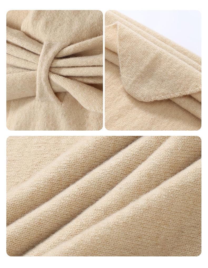 100 Châles en Pashmina pour Femmes en Pure Laine Cachemire Style Pull Triangle avec Boucle Cardigan Ouvert sur Le Devant Poncho Cape Haut Chaud Cadeau d'hiver