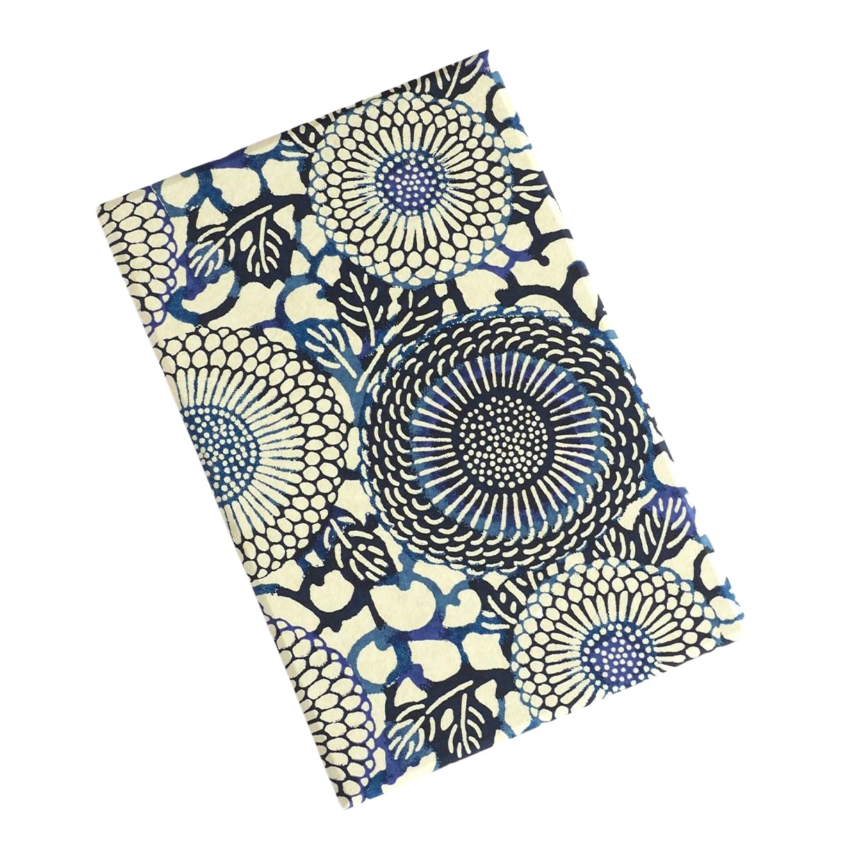 Yuzen Washi Accordion Goshuin Notebook, Black