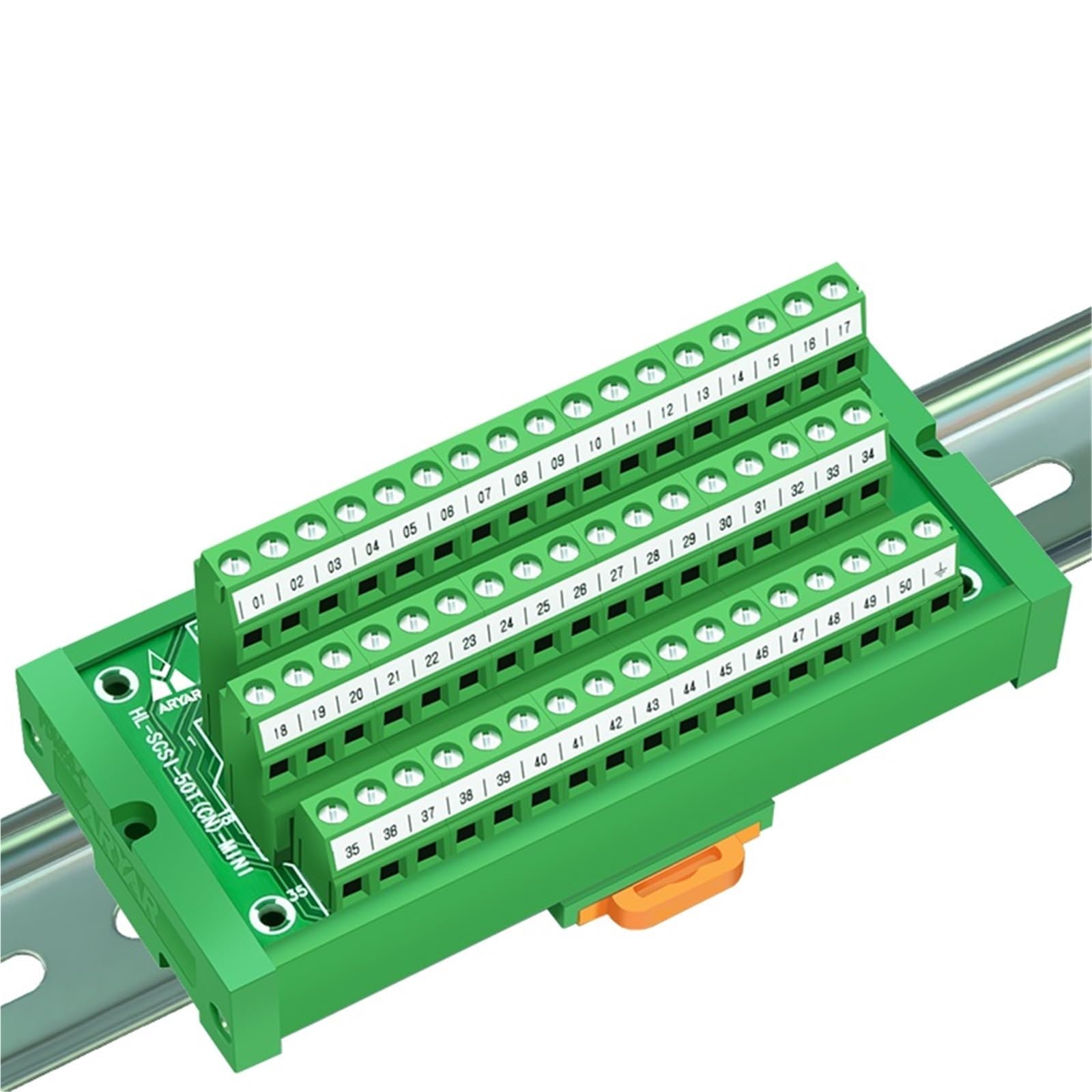 Bornier de câblage MR-TB50 for Servo MR-JE-A MR-J3-A MR-J4-A, 50 positions, Style européen, 1 pièce(HL-SCSI50-MM-3Meters)