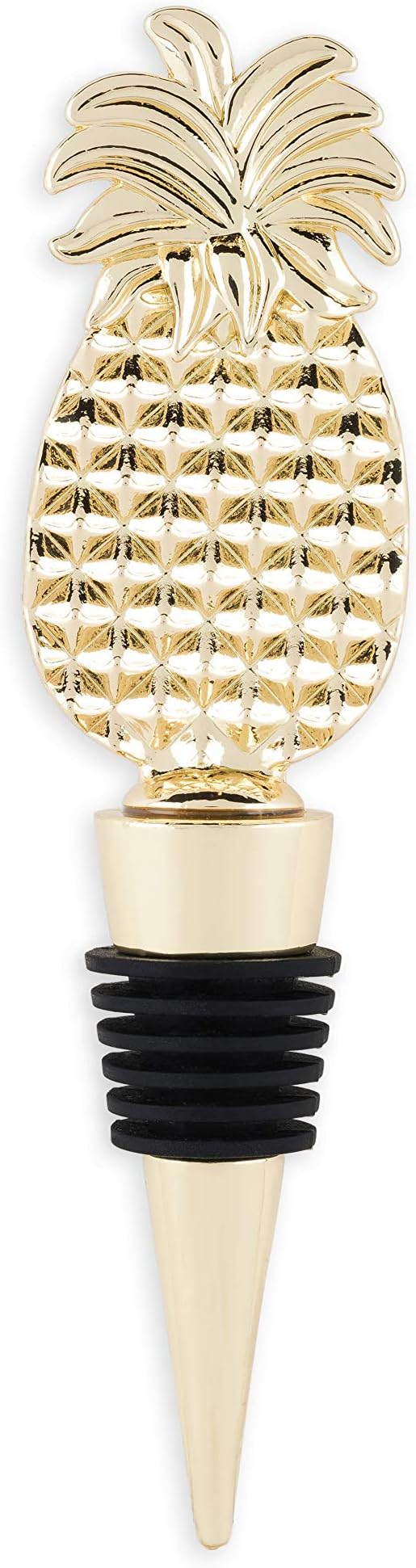 Blush 5118 Aloha Pineapple Bottle Stopper, Silicone, Multi Color