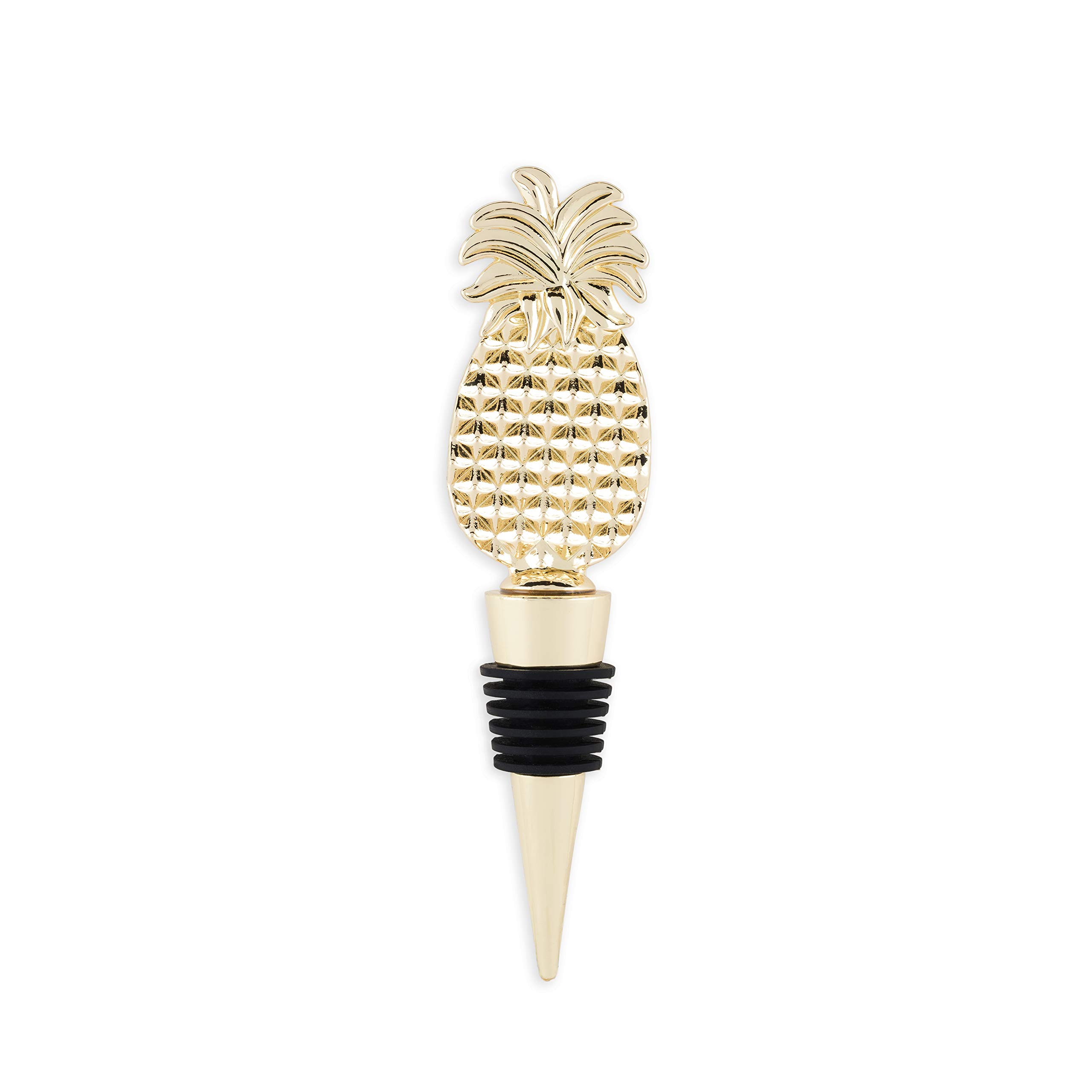 Blush 5118 Aloha Pineapple Bottle Stopper, Silicone, Multi Color