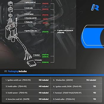 Amazon.com: 71640-99 Ignition Switch Lock Housing Kit Fit