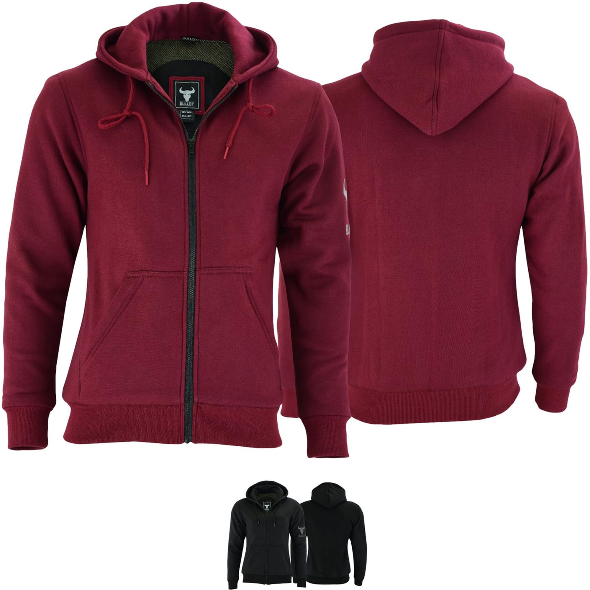 BULLDT Motorrad Hoodie Damen mit 4CE Protektoren Vollständigem Aramidfaser Futter 3-Lagige Motorradjacke Aus Baumwollgewebe Mit Kapuze Mesh Innenfutter Mehreren Taschen Schutzjacke