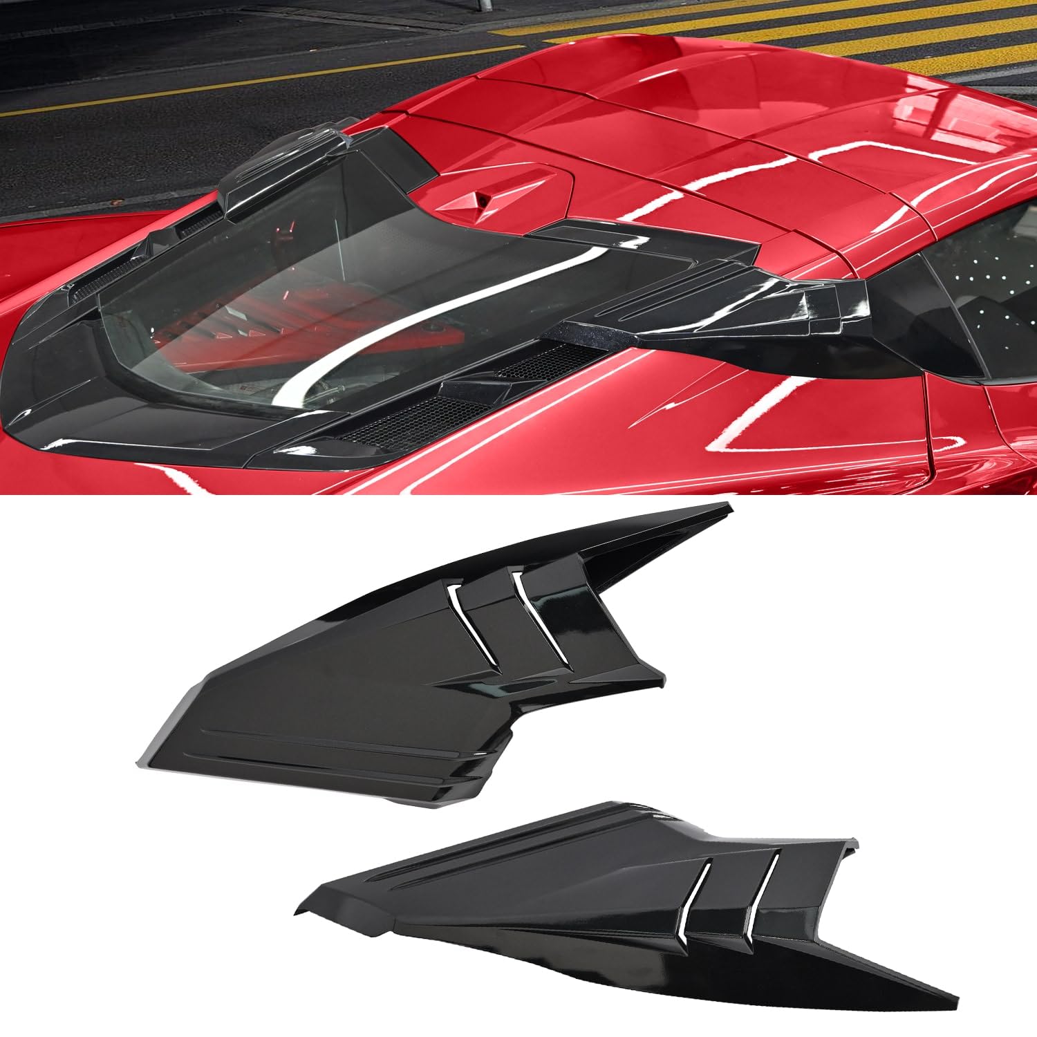 Photo 1 of BILLFARO C8 Corvette Rear Louver Trim for Stingray Z51, Z06, E-Ray (2020+)