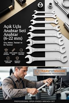 Transformacion A k U lu Anahtar Seti -  ki A zl  Anahtar -  ki Ucu A k Vanadium  elik Anahtar 8 li SET 721779