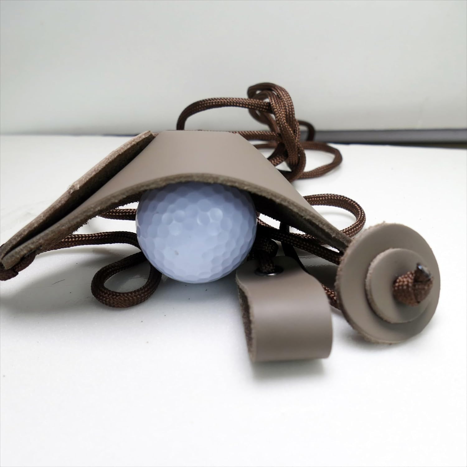 Leather Shepherd Strap Handmade Umbrella Rope Shepherd Strap Thrower Stone Old Style Slingshot