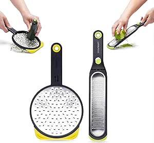 Dreamfarm Kitchen Tools Set - Ograte & Ozest - Dual-Sided Grater & Self-Cleaning Zester