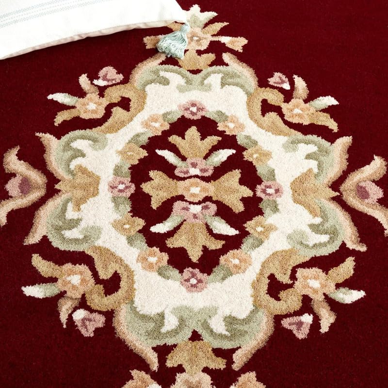 Image of OLEFIN Handmade Thick Woolen Anti Slip Carpet and Rugs for Living Room Bedroom Hall Dinning Room Kids Room
