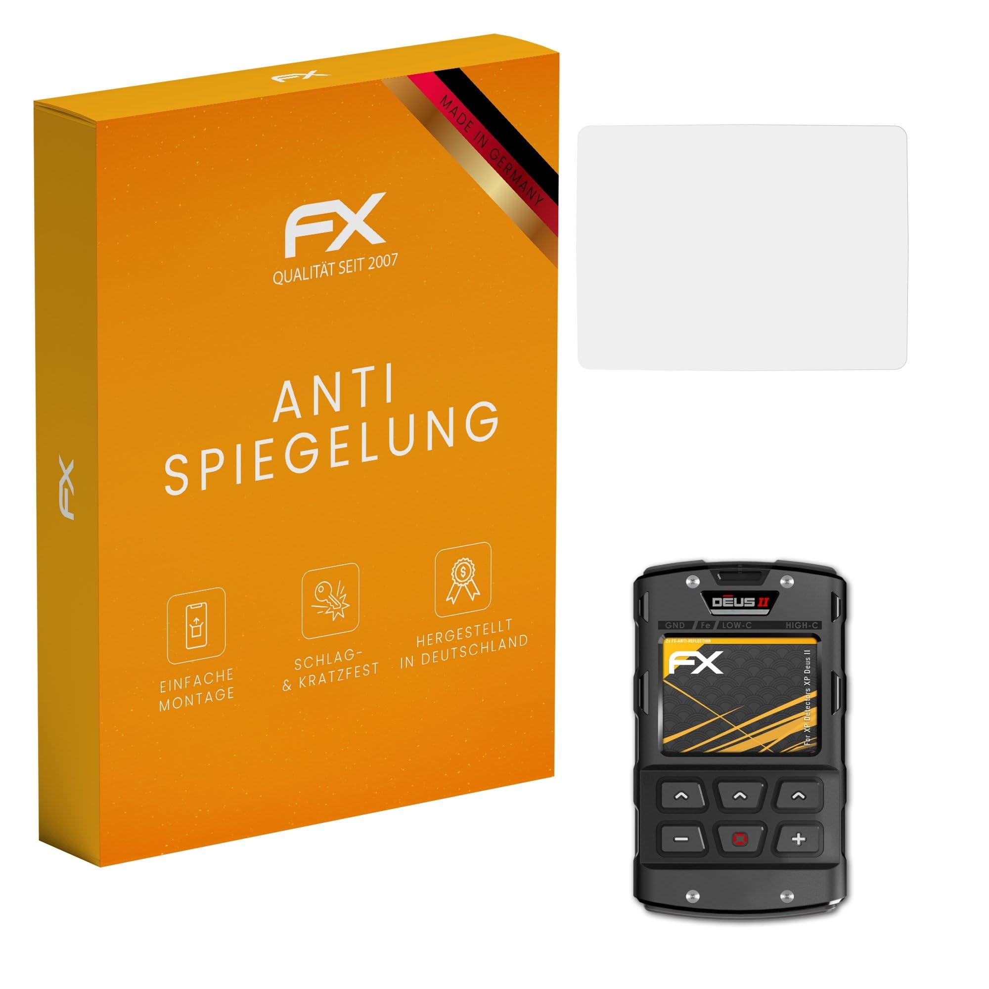 AtFoliX 2x Displayfolie Für XP Detectors XP ORX Schutzfolie Matt&stoßfest Folie
