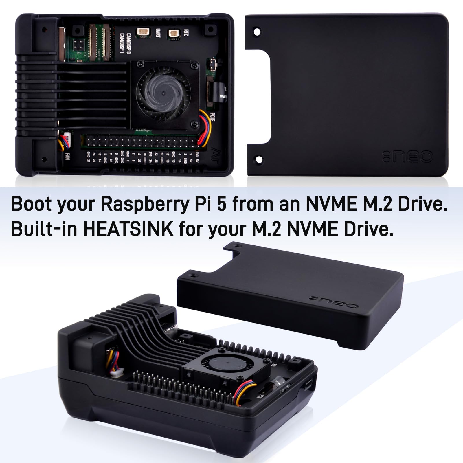 Amazon.co.jp: GeeekPi Argon NEO 5 M.2 NVMe PCIeケース（Raspberry