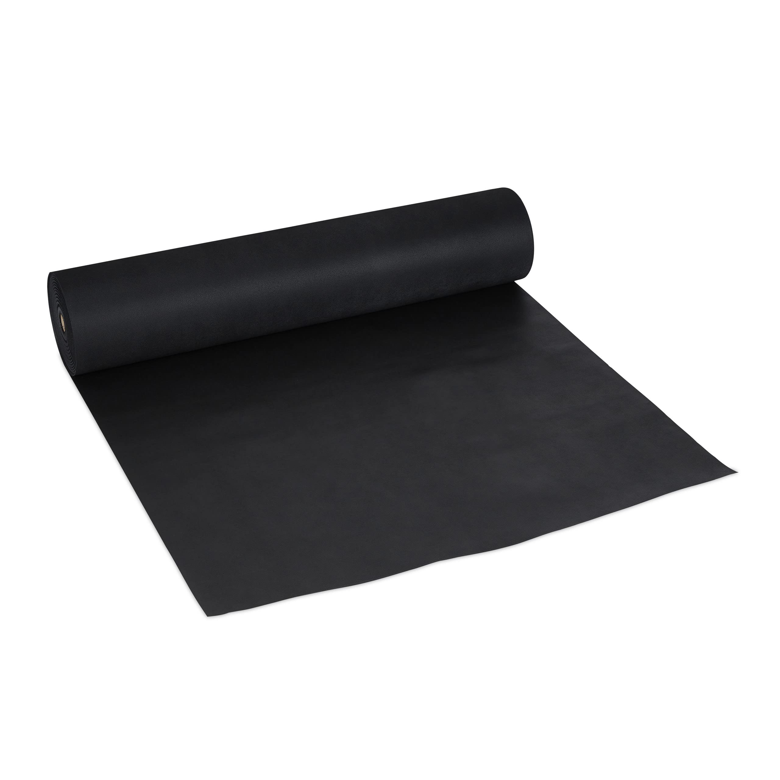 Relaxdays Malla Antihierbas, 220g/m², 1 x 50 m, Protección de Plantas, Permeable al Agua, Resistente a Rayos UV, Negro