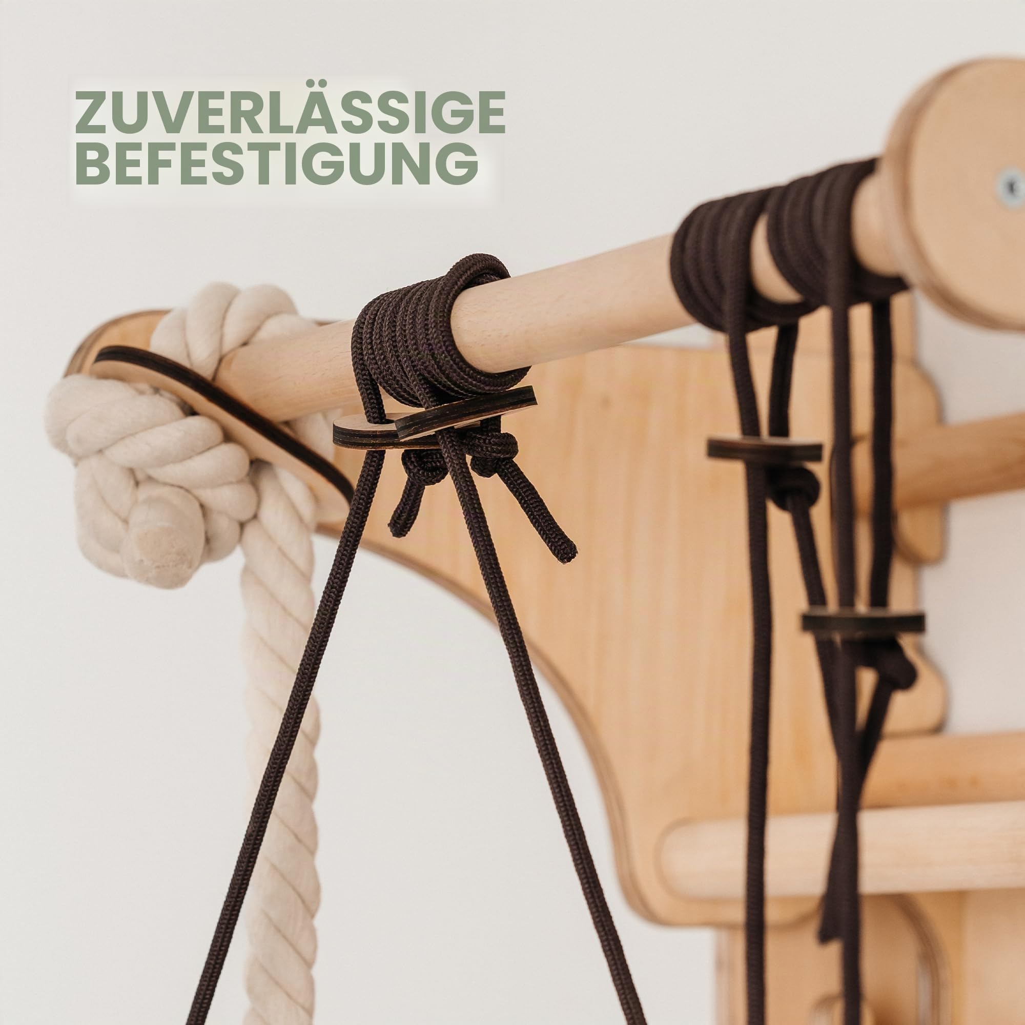 Goodevas Holz Indoor Klettergerüst für Kinder – Montessori Kletterrahmen mit Schwedenwand, Rutsche & Dreieckleiter für Kleinkinder und Kinder 2–12 Jahre