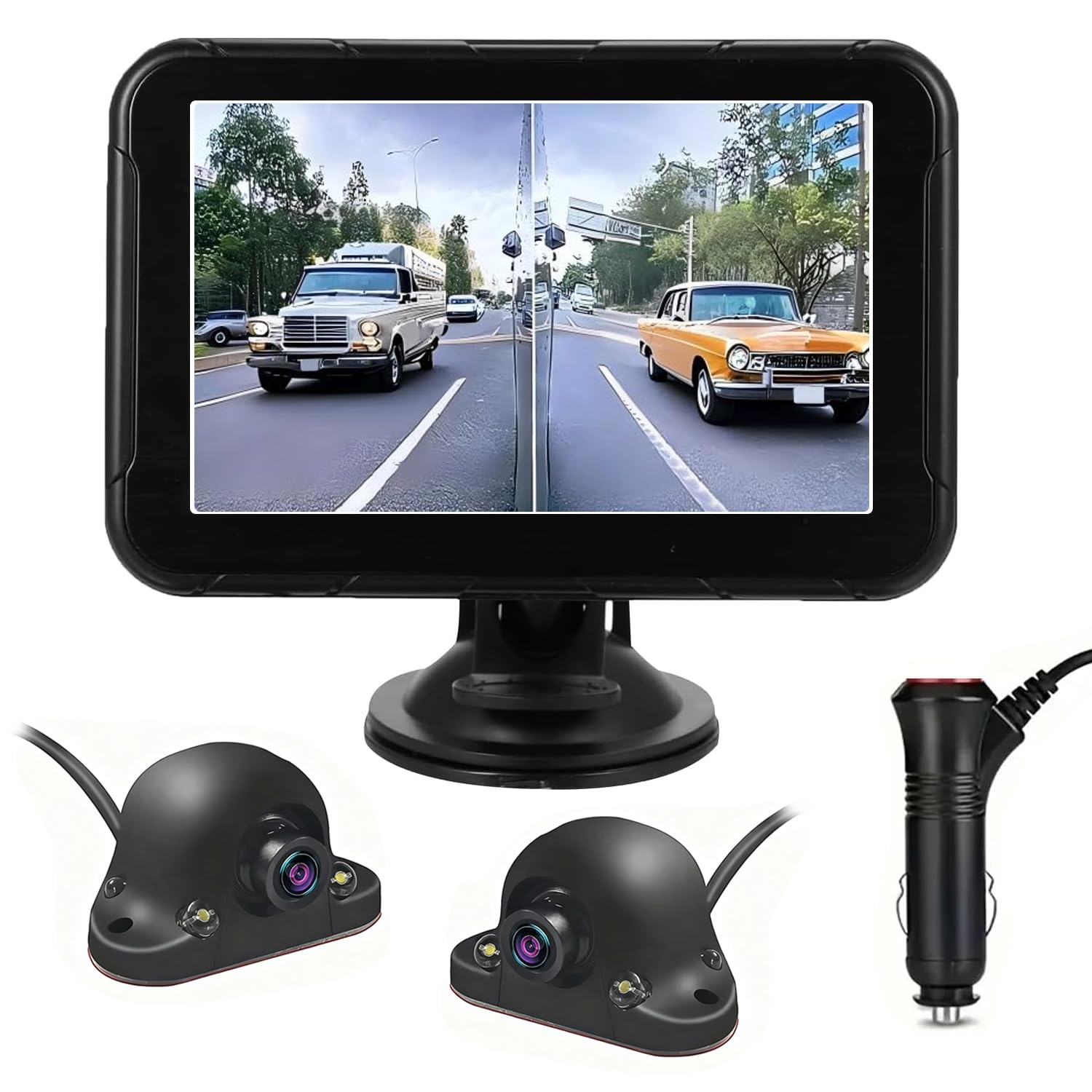 Amazon.co.jp: Stynxro 5インチサイドカメラ モニターセット バック