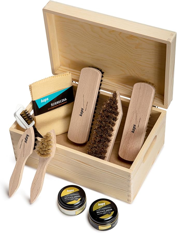 Amazon.com: Kaps Complete Shoe Clean and Care Kit, 9 Piece Shoe