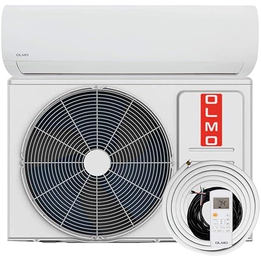 OLMO Alpic 9,000 BTU Ductless Mini Split AC/Heating System
