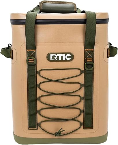 RTIC Mochila térmica portátil con aislamiento térmico suave impermeable para hielo, almuerzo, playa, bebidas, viajes, campamento, picnic, automóvil,
