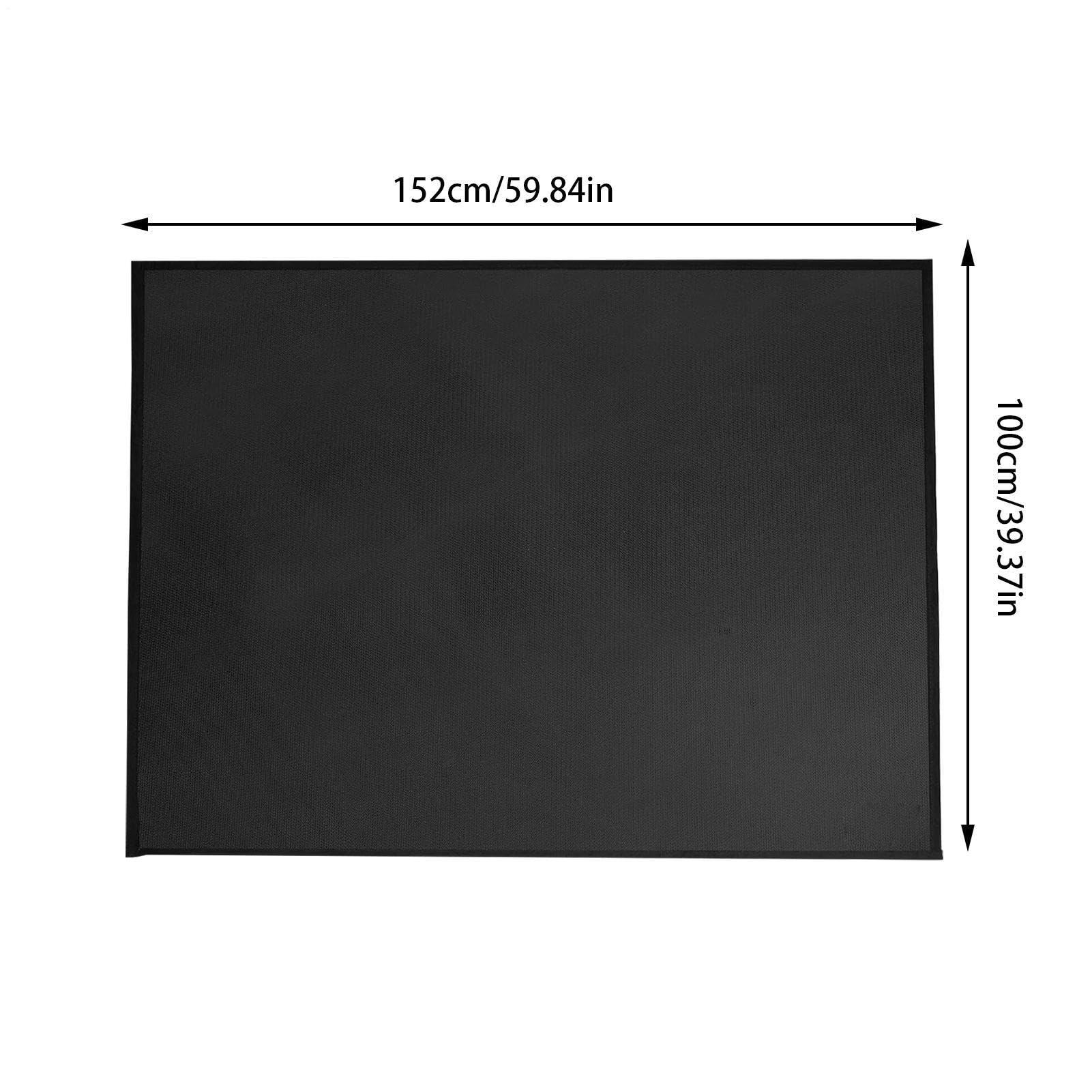 BBQ Grill Floor Mat Fire Pit Ground Shield Non Skid Heat Barrier Outdoor Cooking Protector Portable Easy Clean Deck Patio Lawn Guard Multiple Sizes