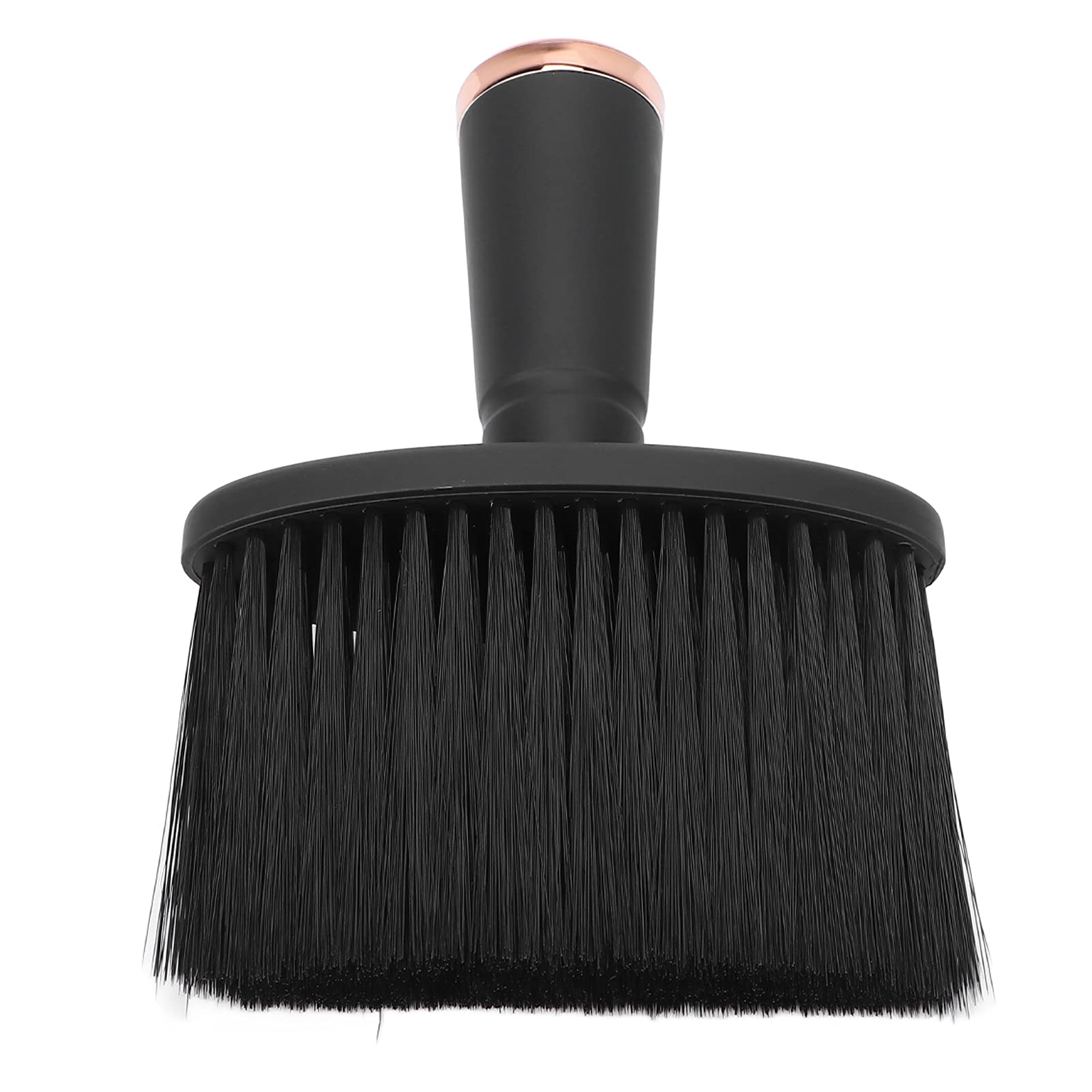 Brrnoo Spazzola per Capelli Barba Triturata in Nylon con Manico Nero Satinato a Setole Ordinate per Uso Domestico Barbiere