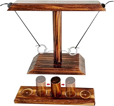 Ring Toss Hook and Ring Indoor Toss Hook and Ring Game Hook Ring Toss Game Hook Toss Battle Game Hook Ring Toss Game for Adults (4 People)