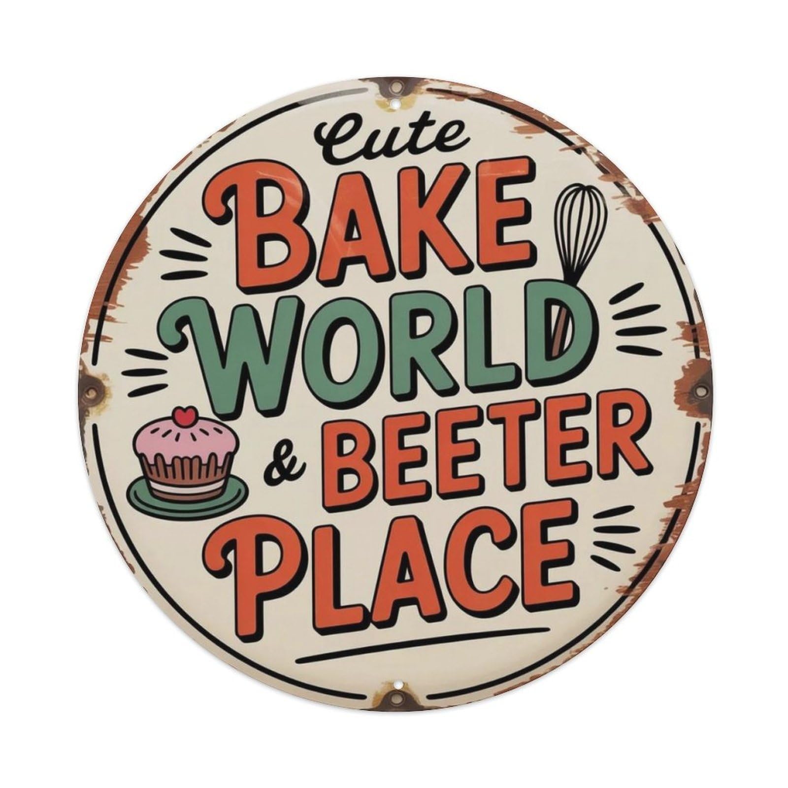 Baking Lover Metal Tin Sign Plaque