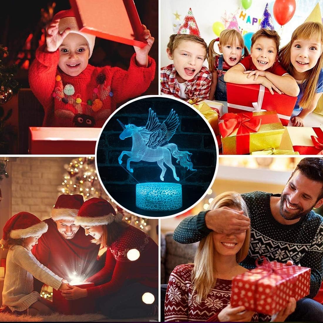 3D Night Light Optical illussion,Kids Room Decor Lighting and Bedside Lamp as a Birthday Gift or Christmas Gift,led Child Lighting