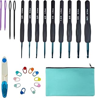 かぎ針編みキット かぎ針 9 本フルセット 初心者 DIY 工具 …