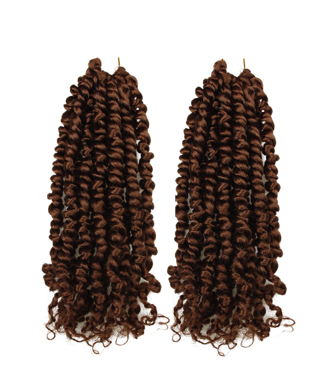 14 Inches 8 Packs Passion Twist Crochet Hair for Black Women and Kids-3 Tones Ombre Black to Brown Blonde, Pre Looped Pretwisted Crochet Hair,Soft Lightweight Hair Extension (14"-8 Packs,T1B/30/27)